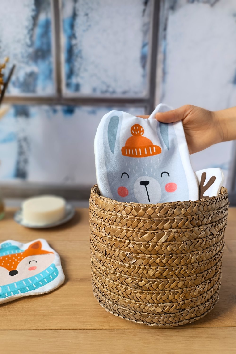 ❄️Les lingettes frimousses hiver - Kit couture premiers projets