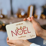 🎄Carte en bois modèle Noël - Personnalisable