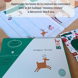 Le coffret découverte  de Noël - Mission rennes +  kit lingettes frimousses hiver