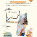 ☀️Offre de l'été - PDF à télécharger - 3 étapes pour coudre avec ses enfants cet été
