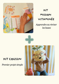 🍍Le coffret découverte - Collection vitaminée - Mission vitaminée +  kit coussin fruit