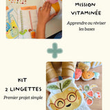🍍Le coffret découverte  - Collection vitaminée - Mission vitaminée + kit lingettes frimousses fruits