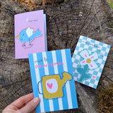🌸Kit couture à la main enfant - Cartes en papier modèle PRINTEMPS