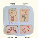 Recharge de cartes en bois - Lot de 2