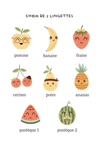 🍍Le coffret découverte  - Collection vitaminée - Mission vitaminée + kit lingettes frimousses fruits