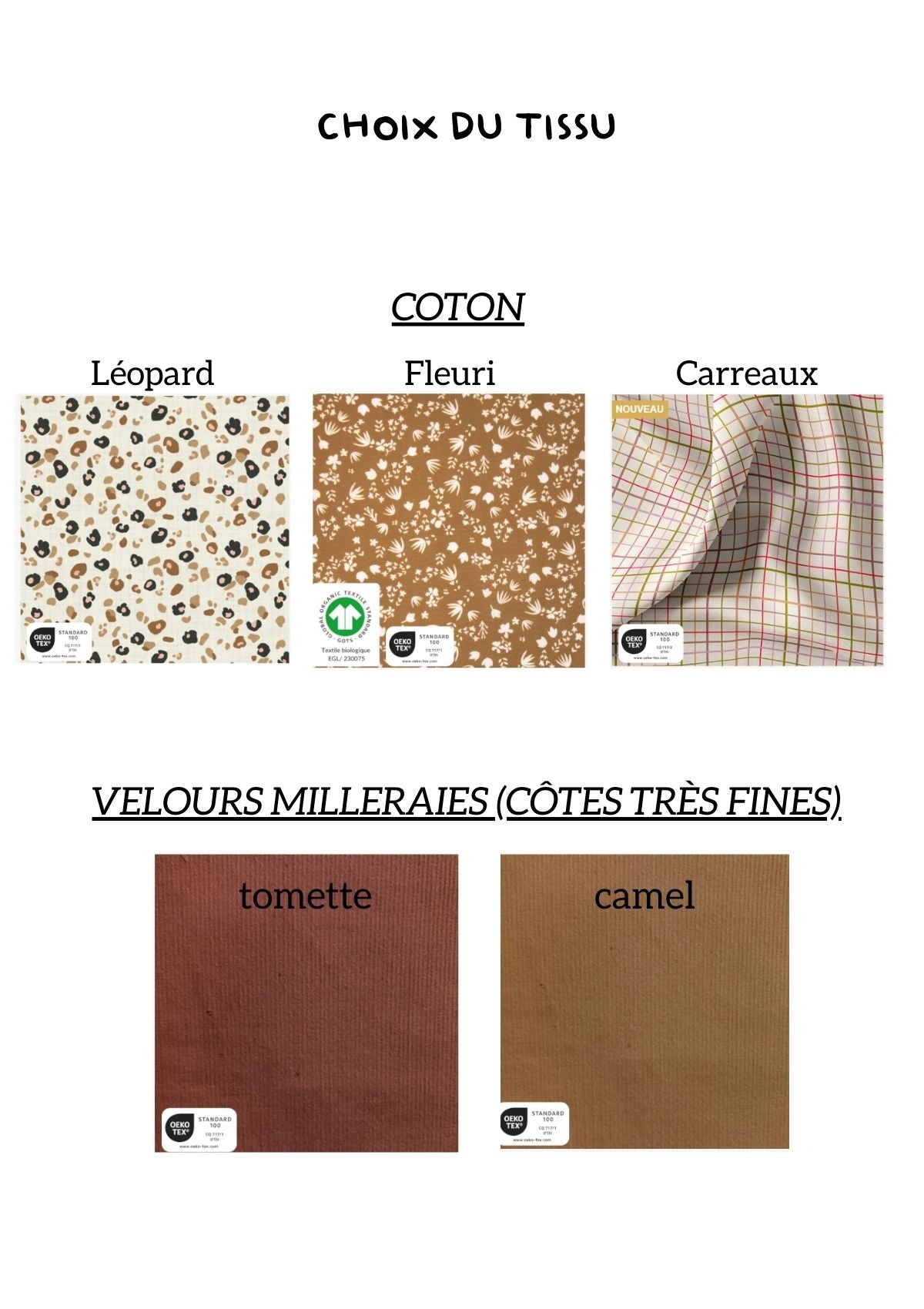 Le tour de cou - Kit couture avec patron