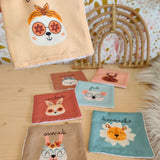 🧼🌸 Le semainier de cotons lavables -modèle rétro - Kit couture premiers projets