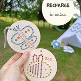 Recharge de cartes en bois - Lot de 2