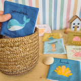 🧼🌊 Le semainier de cotons lavables -modèle océan - Kit couture premiers projets