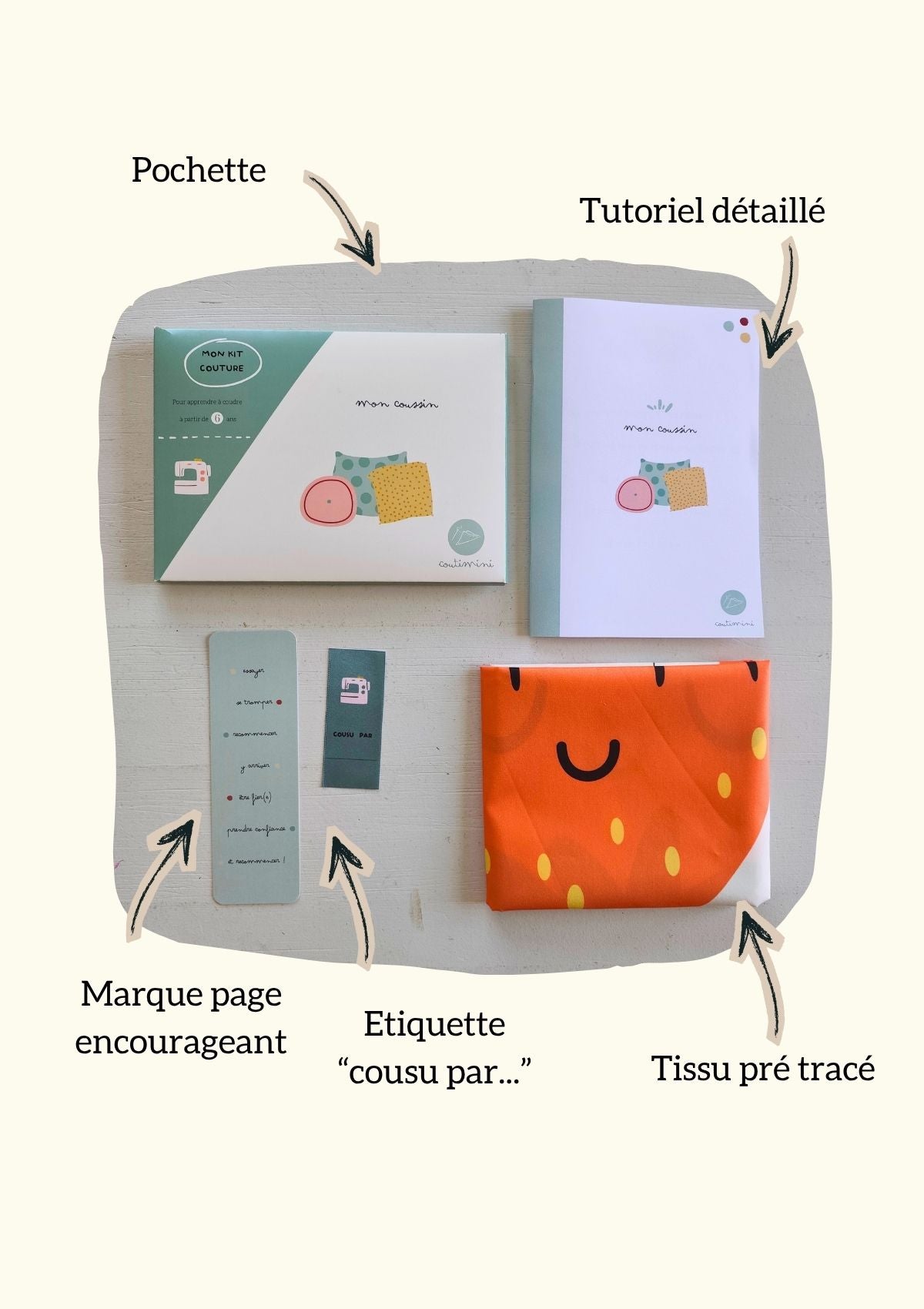 🍍Le coffret découverte - Collection vitaminée - Mission vitaminée +  kit coussin fruit