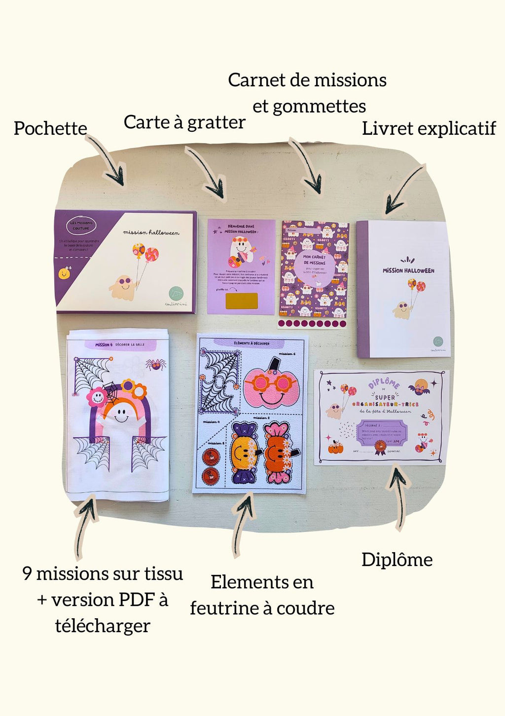 👻Mission Halloween - Kit couture enfant