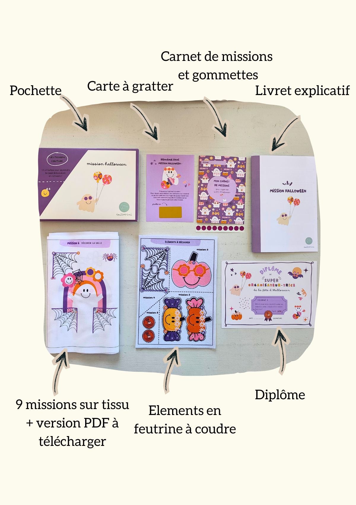 👻Mission Halloween - Kit couture enfant