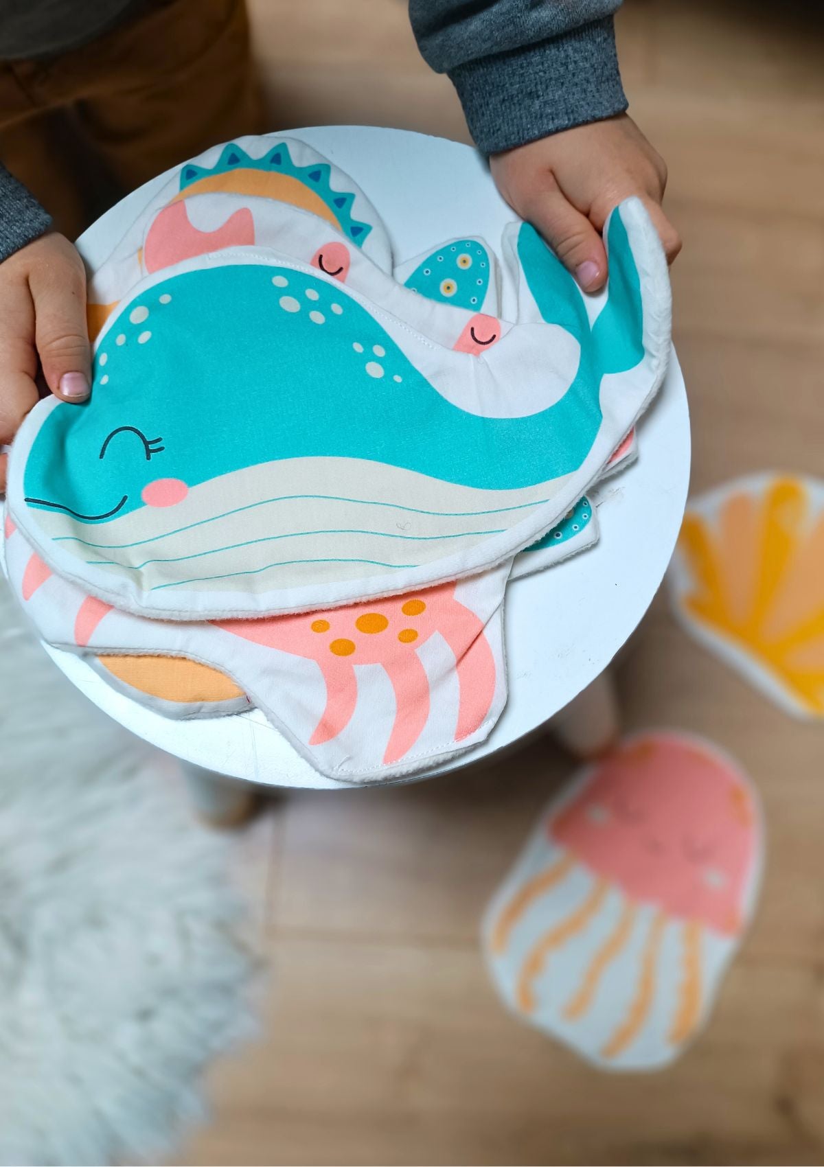 🌊 Les lingettes frimousses océan - Kit couture premiers projets