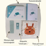 🌸 Les lingettes frimousses rétro - Kit couture premiers projets