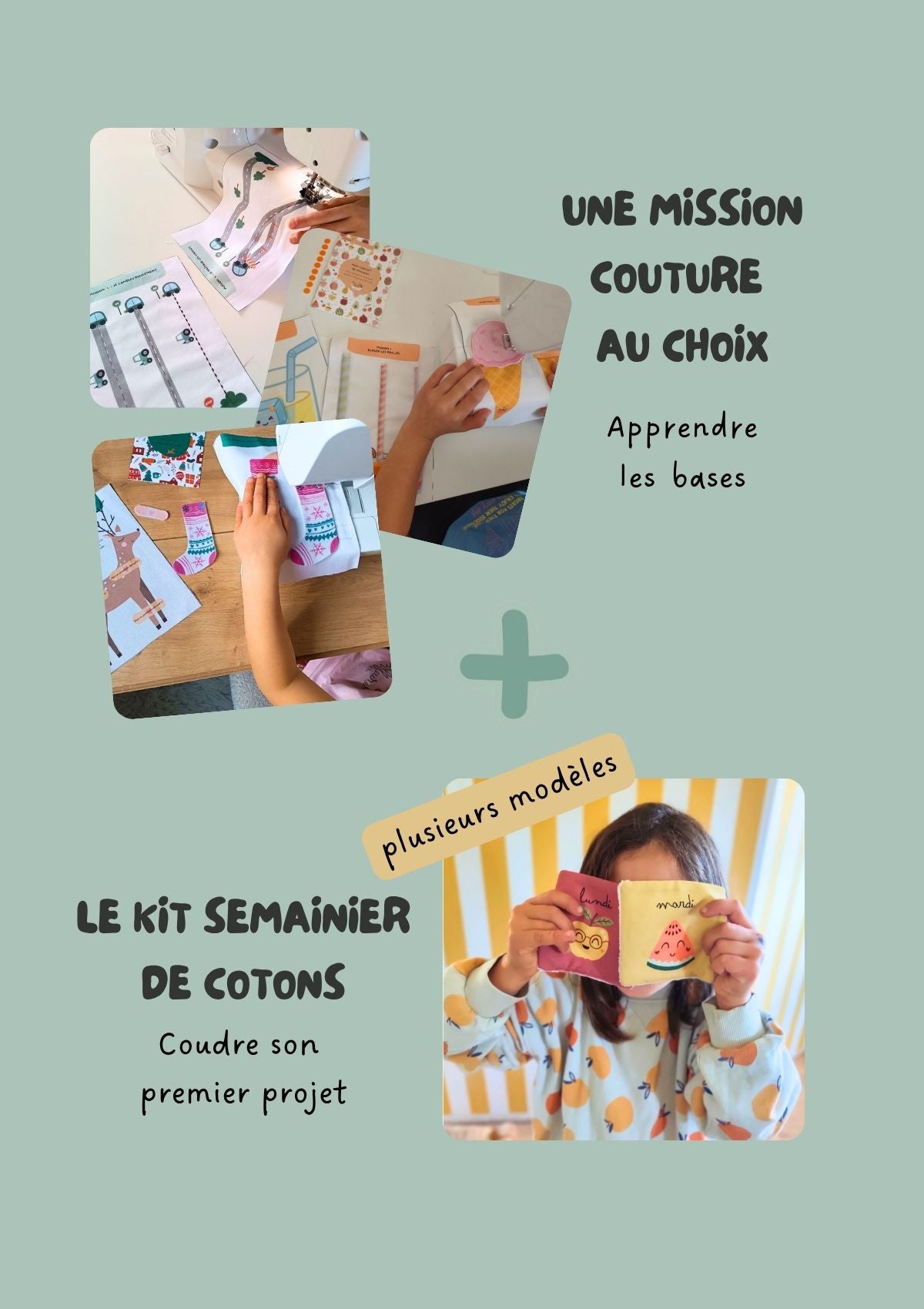 Le coffret découverte  - Une mission +  le kit semainier de cotons