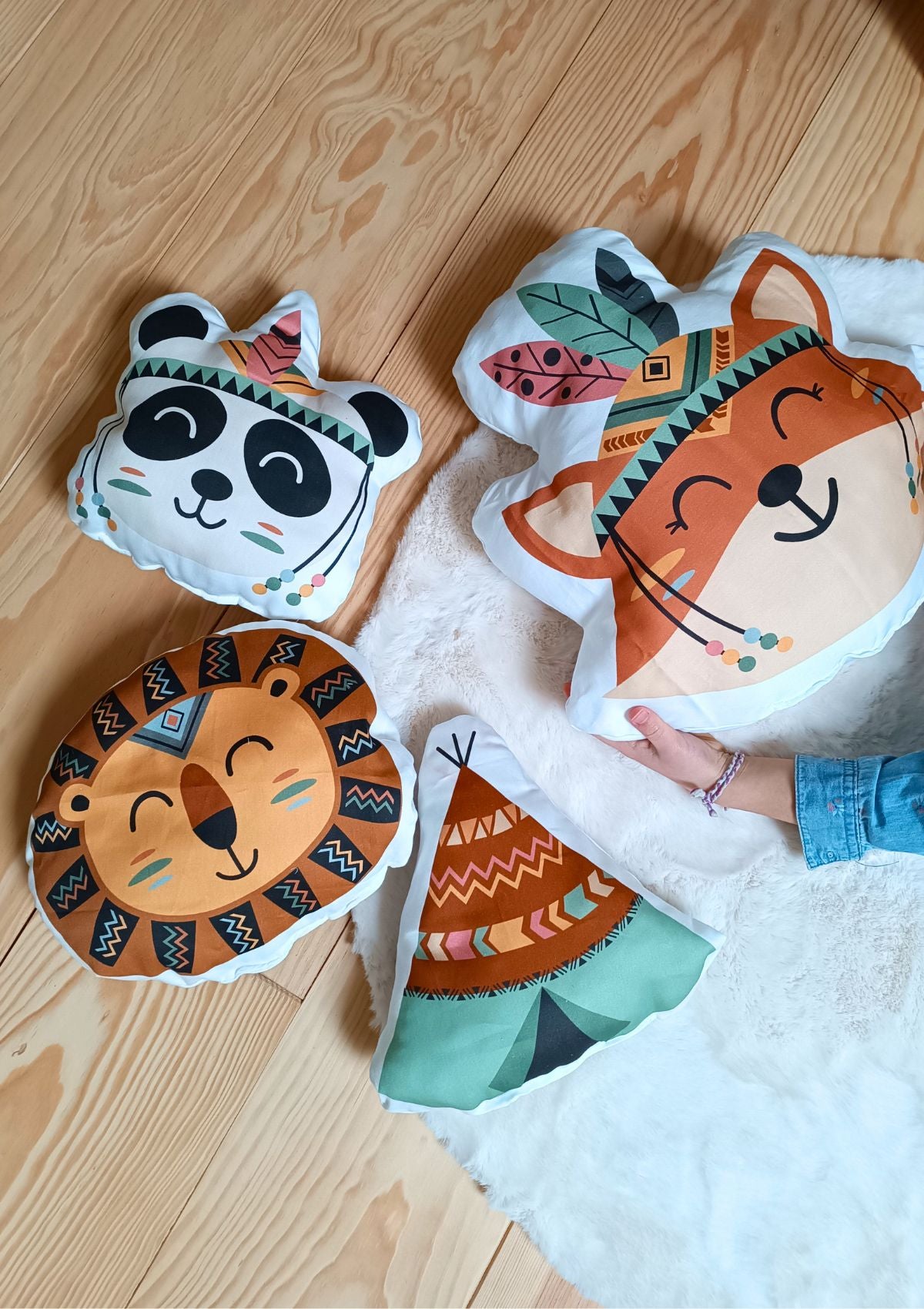 🏹 Le coussin indiens - Kit couture premiers projets