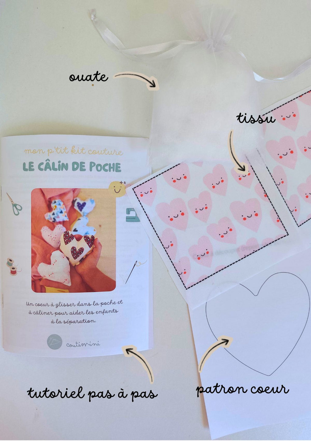 Le câlin de poche - Kit couture enfant avec patron