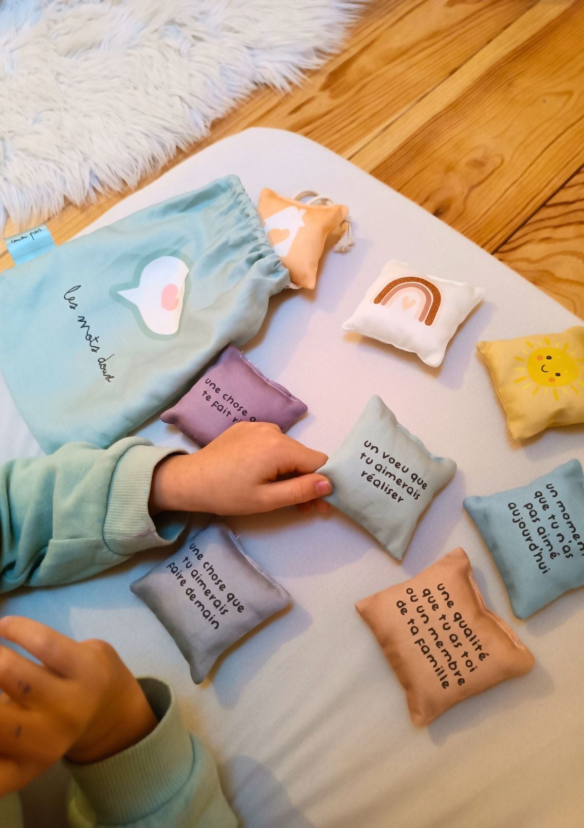 🌙Le rituel du soir "les mots doux"  - Kit couture niveau 2