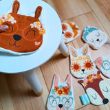 🌸 Les lingettes frimousses rétro - Kit couture premiers projets