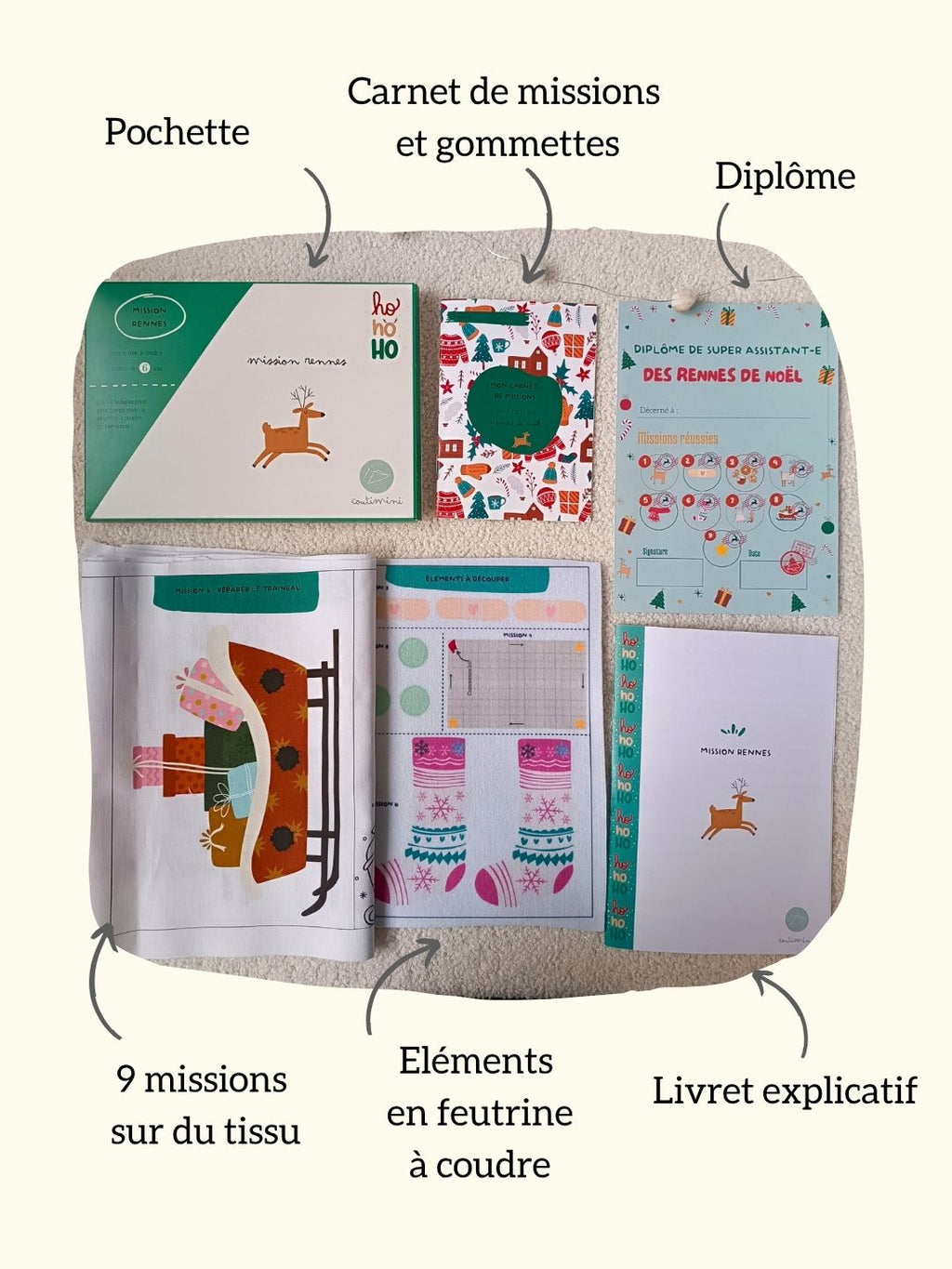 🦌Mission rennes - Kit couture enfant