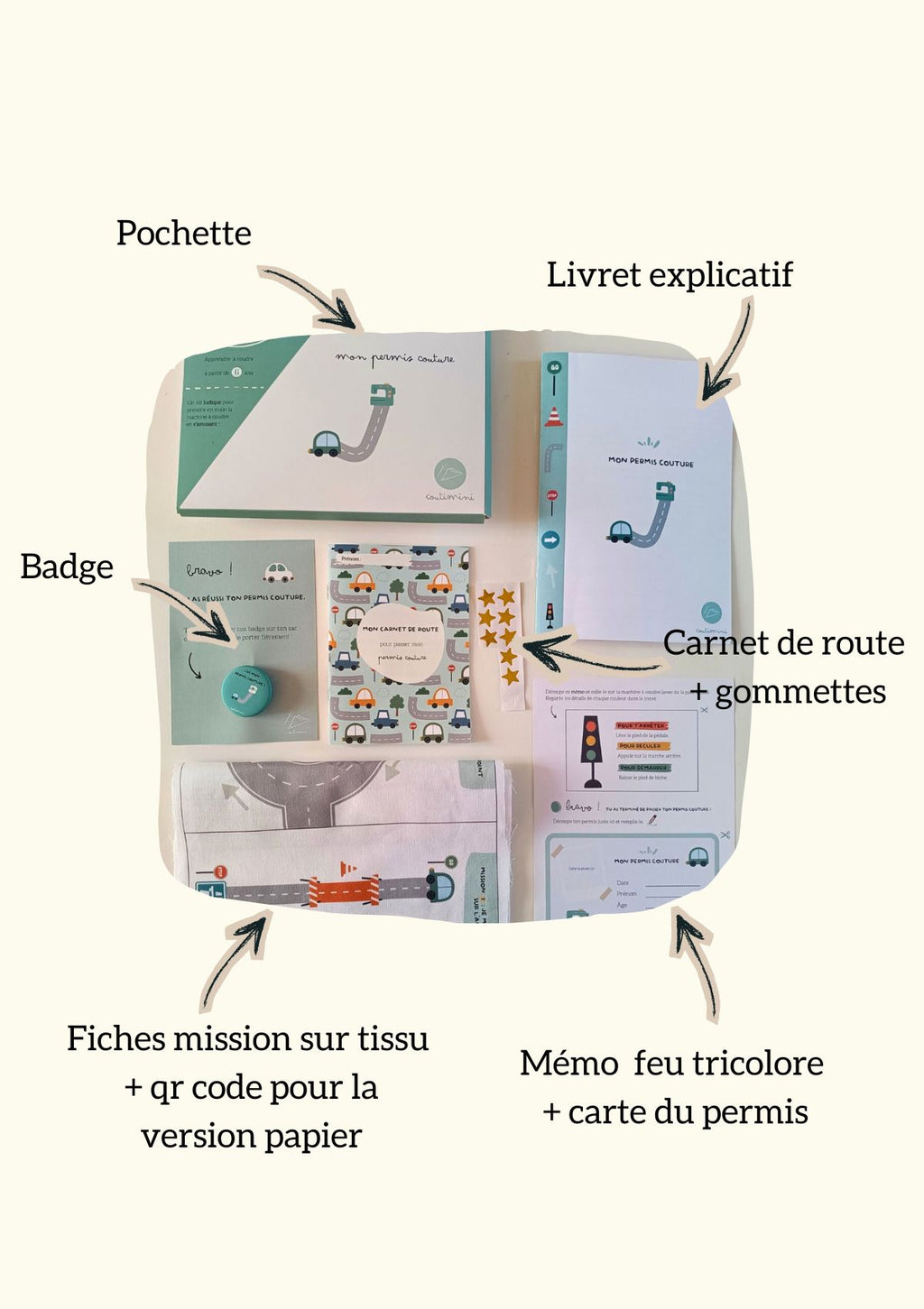 🚗Mission permis couture - Kit couture enfant