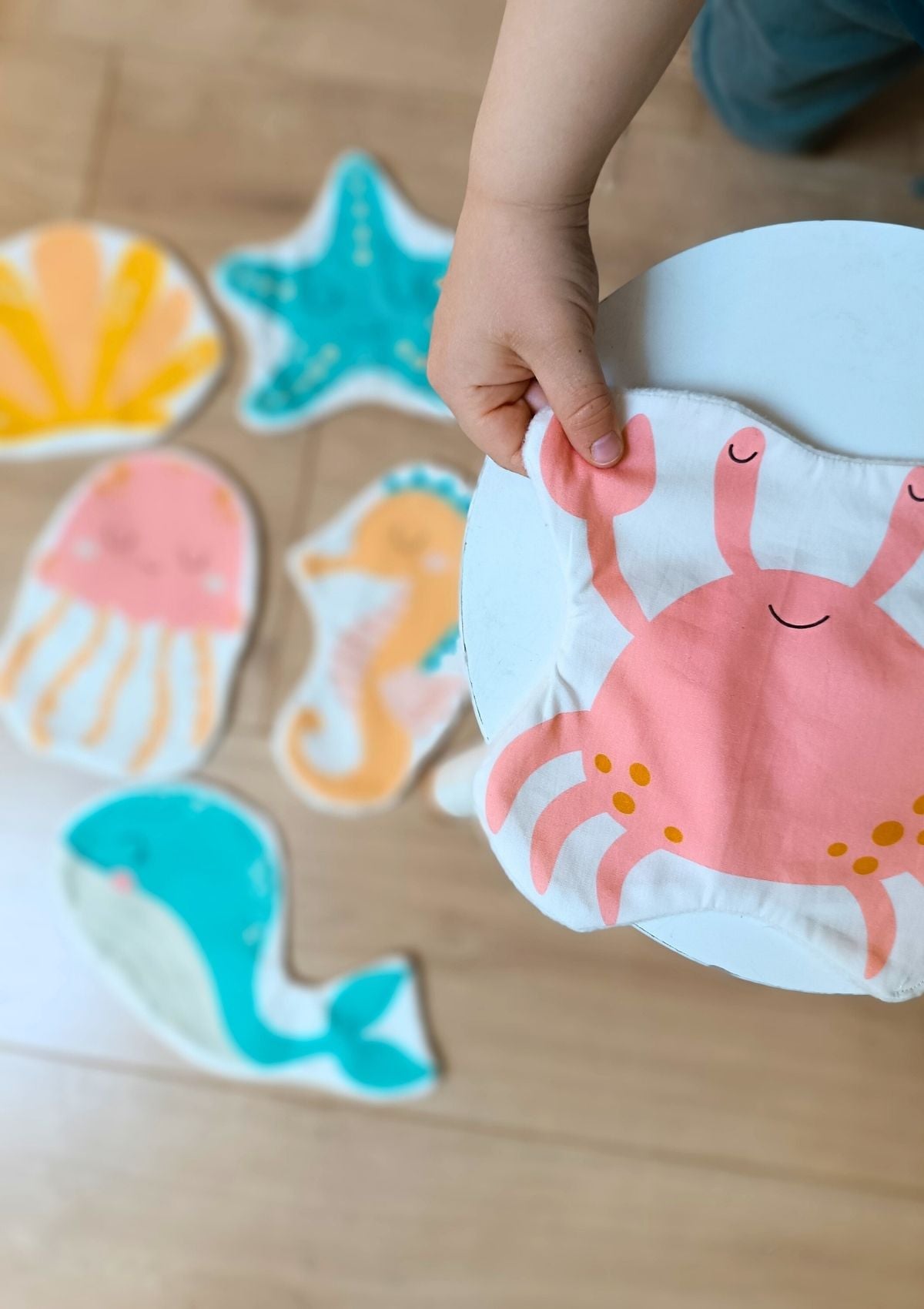 🌊 Les lingettes frimousses océan - Kit couture premiers projets