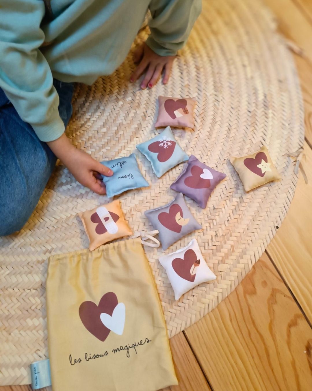 💋Le pochon de séparation des bisous magiques - Kit couture niveau 2