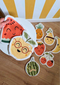 🍍 Les lingettes frimousses fruits - Kit couture premiers projets