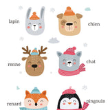 ❄️Les lingettes frimousses hiver - Kit couture premiers projets