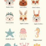 Recharge de tissus - Les 2 lingettes frimousses (toutes les collections)