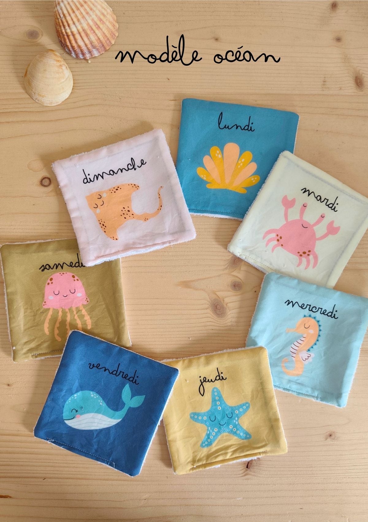 Recharge de tissus - Le semainier de cotons (toutes les collections)