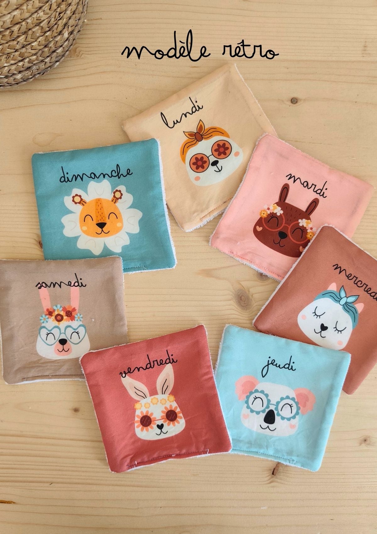 Recharge de tissus - Le semainier de cotons (toutes les collections)