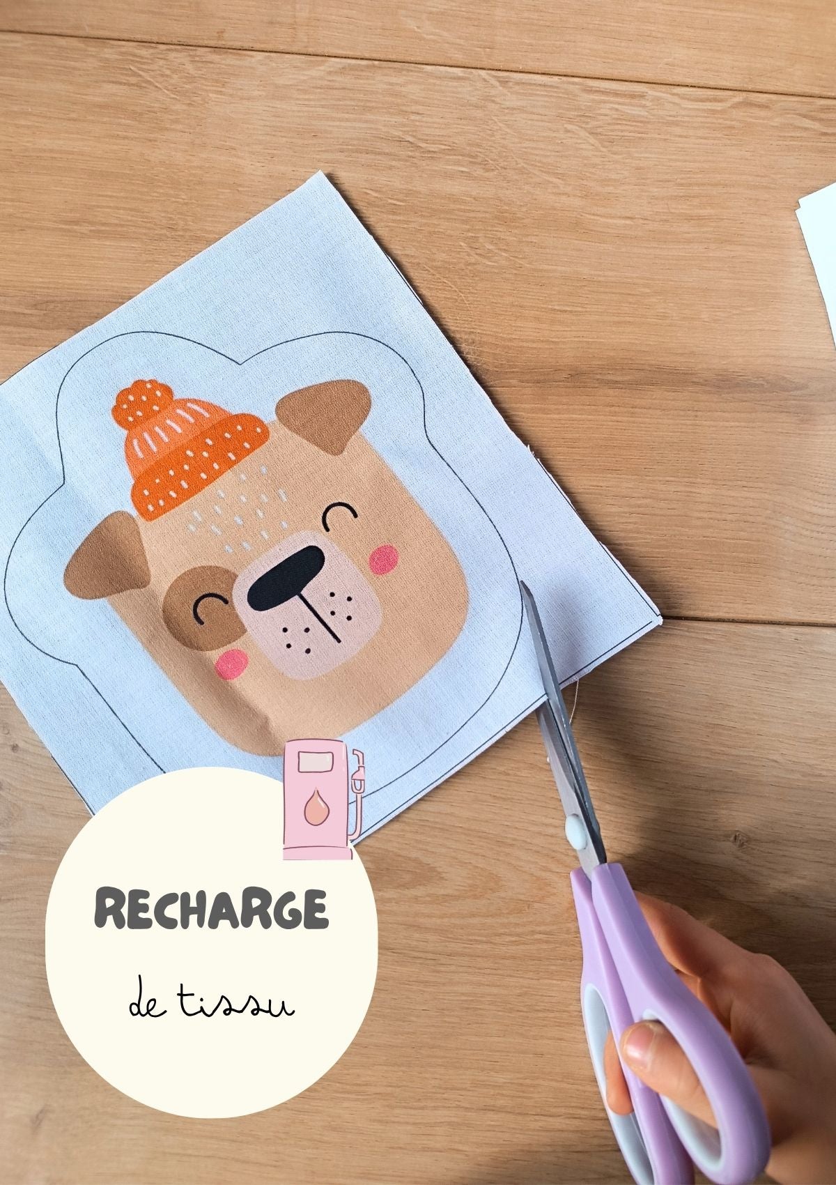 Recharge de tissus - Les 2 lingettes frimousses (toutes les collections)