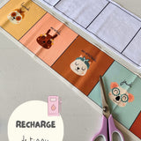 Recharge de tissus - Le semainier de cotons (toutes les collections)