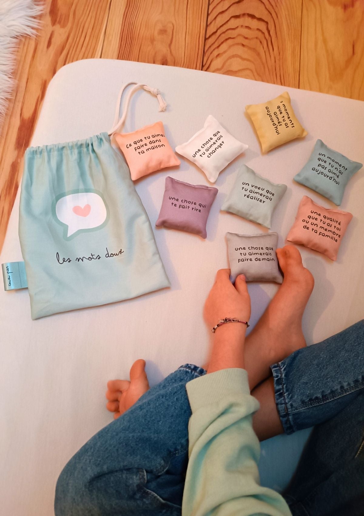 🌙Le rituel du soir "les mots doux"  - Kit couture niveau 2