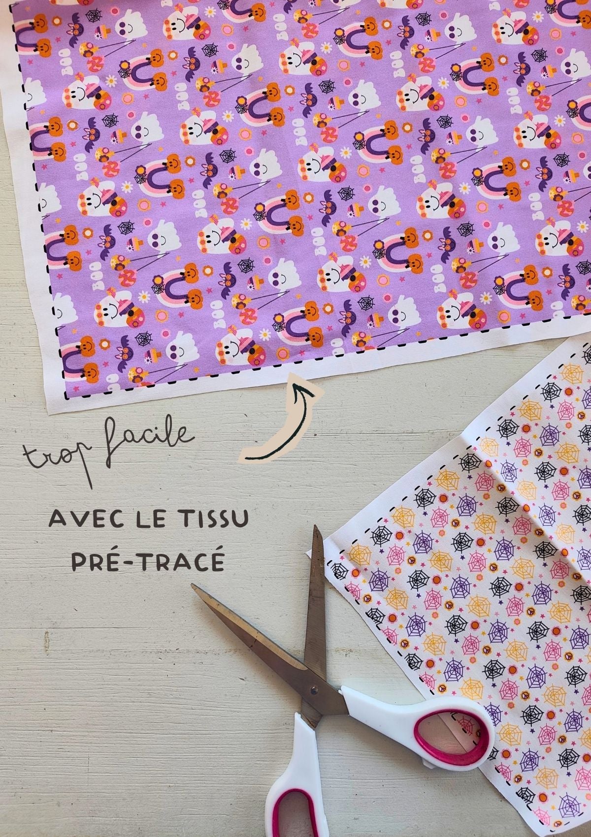 👻Les deux pochons - Kit couture premiers projets