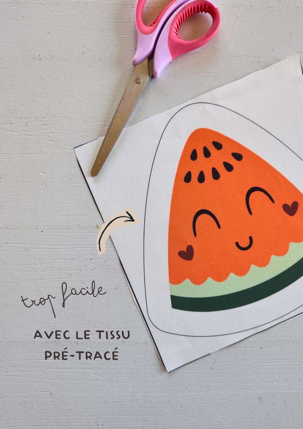 🍍 Les lingettes frimousses fruits - Kit couture premiers projets