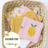 Les lingettes lavables - Patron PDF à télécharger