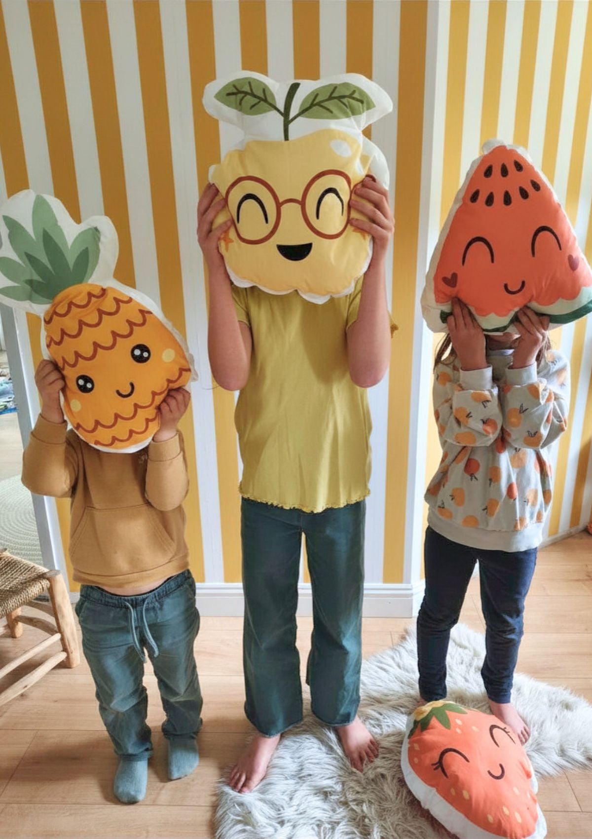 🍍 Le coussin fruit - Kit couture premiers projets